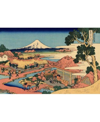 Katsushika Hokusai - The Tea plantation of Katakura