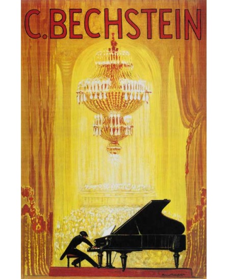 C. Bechstein - рекламен винтидж плакат