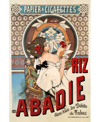 Алфонс Муха - Riz Abadie Cigarettes Rolling Paper (1898) Алфонс Муха - Riz Abadie Cigarettes Rolling Paper (1898)