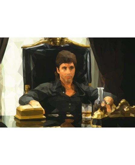 Scarface (polygonal) - 61x91,5cm Scarface (polygonal) - 61x91,5cm