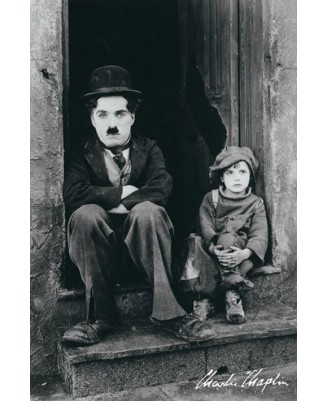 Charlie Chaplin - The Kid (Doorway) (BW)