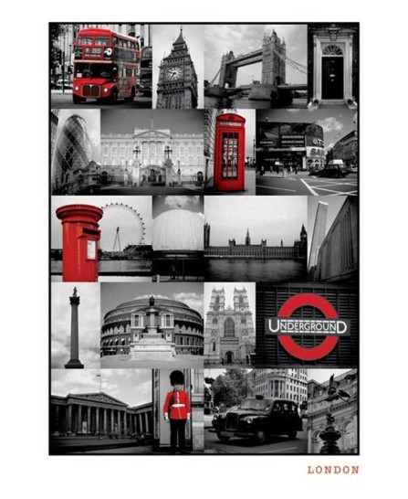 London - Red Collage London - Red Collage