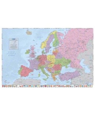 Political Map Europe w/ flags Political Map Europe w/ flags