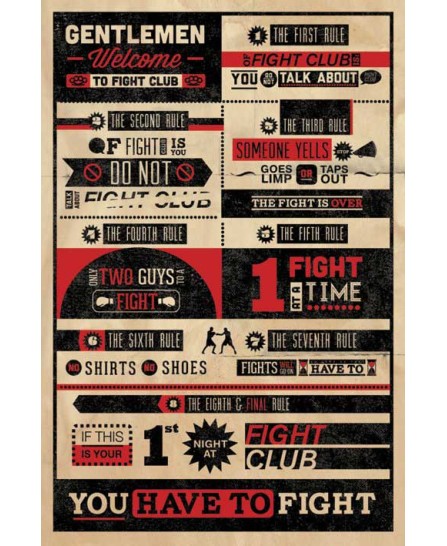 Fight Club Rules (infographic) Fight Club Rules (infographic)