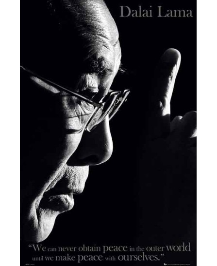 Dalai Lama - Black & White Photo Portrait Dalai Lama - Black & White Photo Portrait
