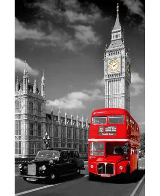 London - Taxi, Big Ben, Red Bus