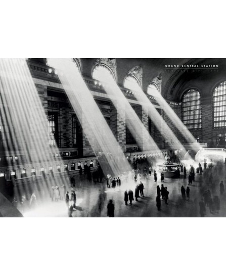 NY - Grand Central Station BW