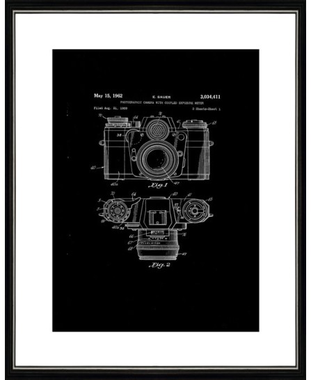 Патент - Camera Exposure Meter - 40х50см Патент - Camera Exposure Meter - 40х50см