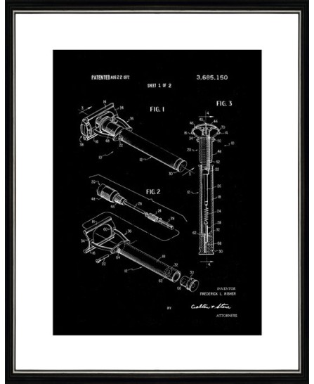 Patent - Double Edge Safety Razor - 40x50cm