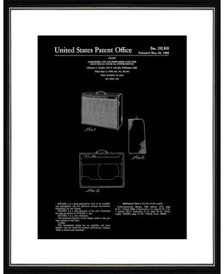 Patent - Fender Guitar Amplifier - 40x50cm