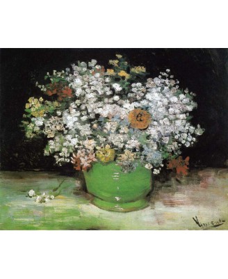 Vincent van Gogh - Bowl with Zinnias- 40х50см Vincent van Gogh - Bowl with Zinnias- 40х50см