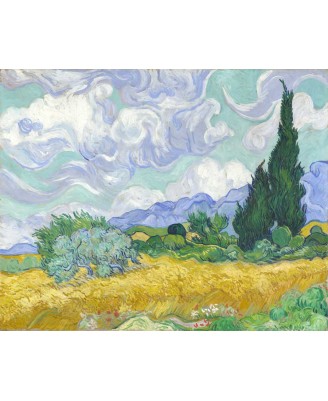 Vincent van Gogh - Wheat Field with Cypresses - 40х50см Vincent van Gogh - Wheat Field with Cypresses - 40х50см