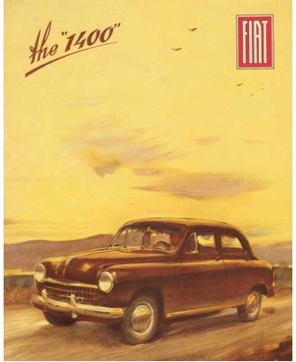 Fiat 1400 advert poster 1958 - 40х50см