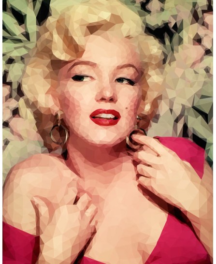 Marilyn Monroe (polygonal-2) - 40х50cm