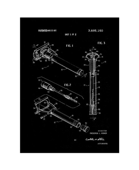 Patent - Double Edge Safety Razor - 40x50cm