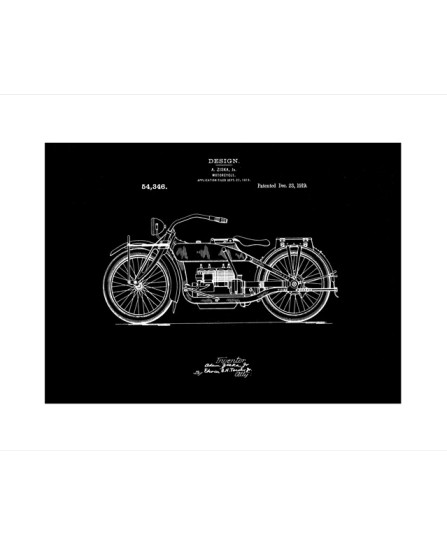 Patent - Motorcycle (40x50cm)