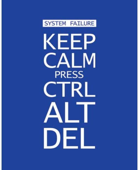 Keep Calm press CTRL-ALT-DEL