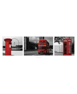 LONDON - RED TRIPTYCH