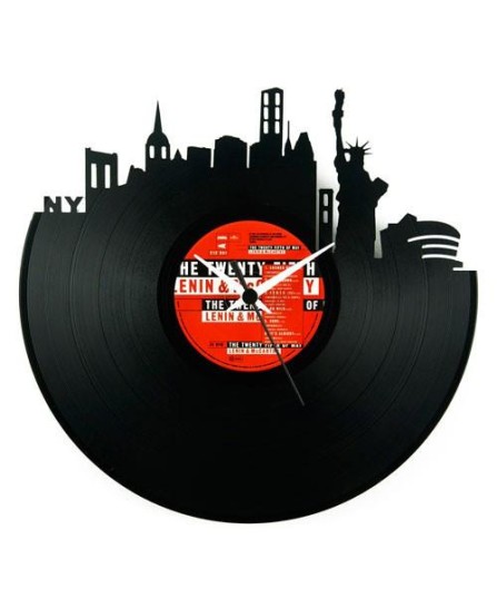 Vinyl Clock - New York