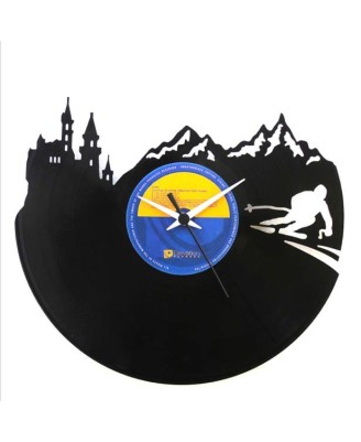 Vinyl Clock - Ski Vinyl Clock - Ski
